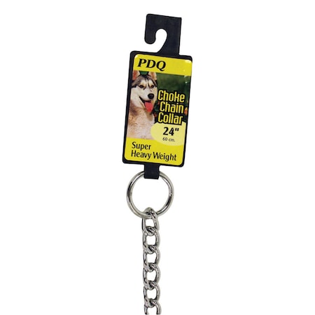 Pdq PDQ Silver Steel Dog Choke Chain Collar Large/X-Large 12624